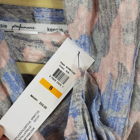 Kensie Performance Asymmetrical Print Tunic Size S - Picture 11 of 12
